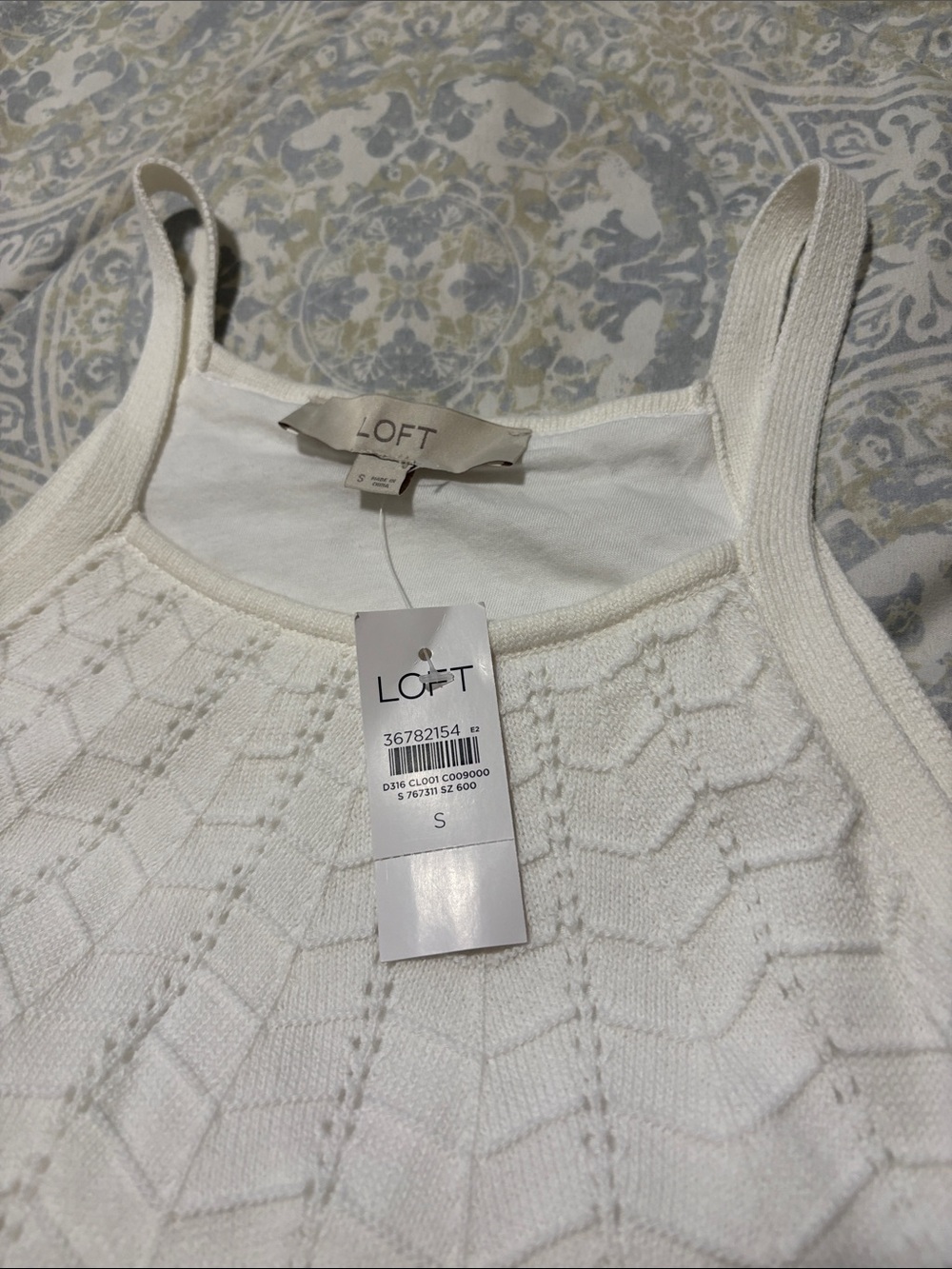 LOFT White Knit Summer Dress Size Small - NWT - Perfect Vacation / Beach Look